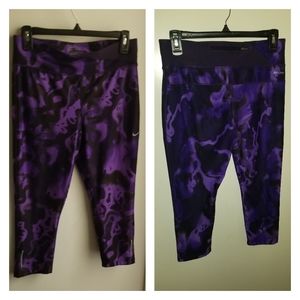 Euc Nike dri- fit running cropped pants